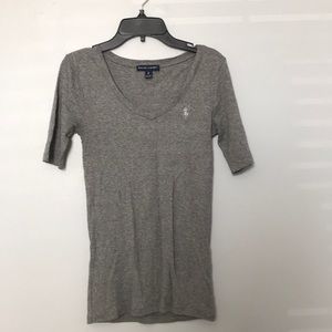 Ralph Lauren women’s size S gray v neck